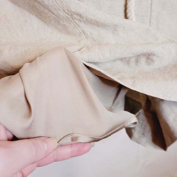 Anthropologie Maeve tan linen sleeveless drawstring waist utility dress size 0 - Picture 7 of 11